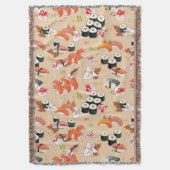 Japanische Nahrung: Sushi-Muster 3 Decke (Vorderseite Vertikal)