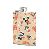 Japanische Nahrung: Sushi-Muster 3 Flachmann (Links)