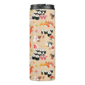 Japanische Nahrung: Sushi-Muster 3 Thermosbecher (Rückseite)