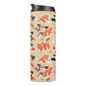 Japanische Nahrung: Sushi-Muster 3 Thermosbecher (Nach rechts gedreht)