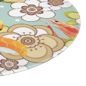 Japanische Nahrung: Sushi-Muster 4 Schneidebrett (Ecke)