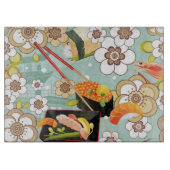 Japanische Nahrung: Sushi-Muster 4 Schneidebrett (Vorderseite)