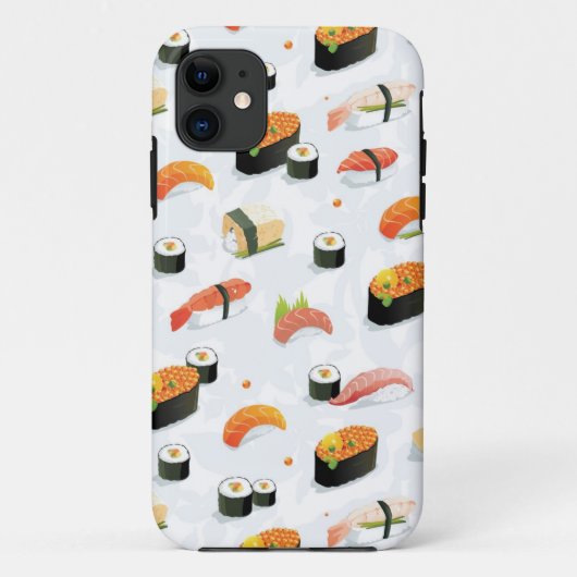 Japanische Nahrung: Sushi-Muster Case-Mate iPhone Hülle (Rückseite)