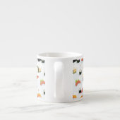 Japanische Nahrung: Sushi-Muster Espressotasse (Rückseite)