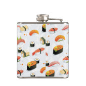 Japanische Nahrung: Sushi-Muster Flachmann (Rückseite)