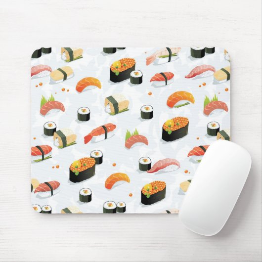 Japanische Nahrung: Sushi-Muster Mousepad (Mit Mouse)