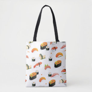 Japanische Nahrung: Sushi-Muster Tasche