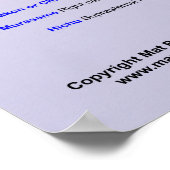 Japanische Namen für Teile des Kopfes Poster (Ecke)