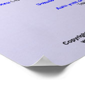 Japanische Namen für Teile des Körpers Poster (Ecke)