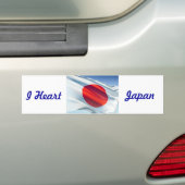 Japanische Nationalflagge Autoaufkleber (Auf Auto)