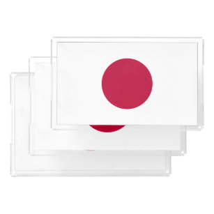 Japanische Nationalflagge Nisshoki Acryl Tablett