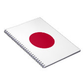 Japanische Nationalflagge Nisshoki Notizblock (Rechte Seite)