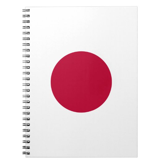 Japanische Nationalflagge Nisshoki Notizblock (Vorderseite)