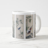 Japanische Naturekantik/Vintage Panel-Tasse Jumbo-Tasse (Vorderseite Rechts)