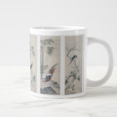 Japanische Naturekantik/Vintage Panel-Tasse Jumbo-Tasse (Rechts)