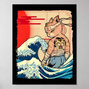 Japanische Ninja Art und Japan Karate Poster