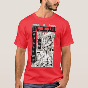 Japanische Ninja mit Kanji Cool Japan Krieger Kata T-Shirt