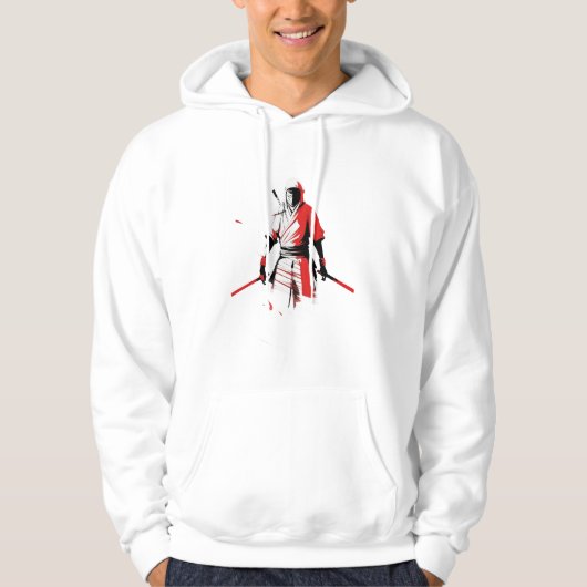 Japanische Ninja mit Schwerter Design Hoodie (Vorderseite)