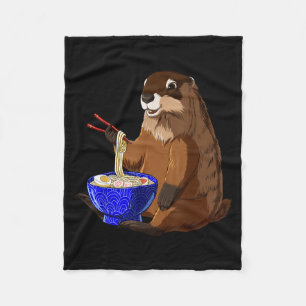 Japanische Nudeln Kawaii Ramen-Schale Lustiges Mur Fleecedecke