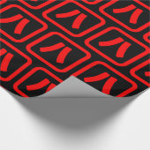 Japanische Nummer acht 八 【Hachi】 Kanji Geschenkpapier (Ecke)