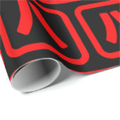 Japanische Nummer acht 八 【Hachi】 Kanji Geschenkpapier (Rolleneckpunkt)