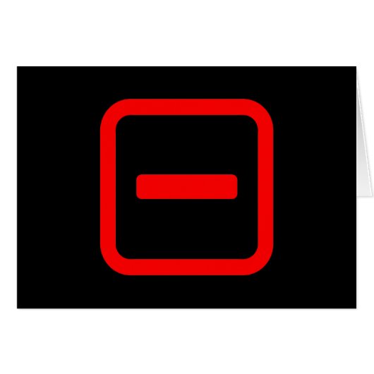 Japanische Nummer eins 一 【Ichi】 Kanji Card (Vorderseite (Horizontal))