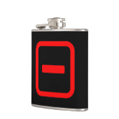 Japanische Nummer eins 一 【Ichi】 Kanji Flachmann (Links)