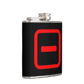 Japanische Nummer eins 一 【Ichi】 Kanji Flachmann (Rechts)