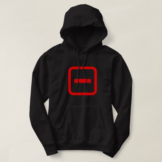Japanische Nummer eins 一 【Ichi】 Kanji Hoodie (Design vorne)