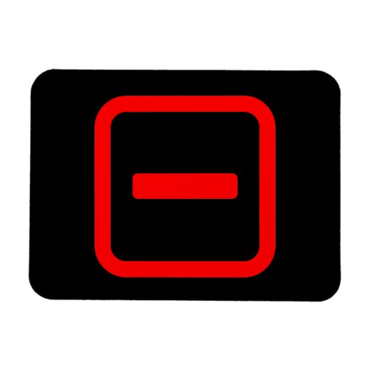 Japanische Nummer eins 一 【Ichi】 Kanji Magnet (Horizontal)