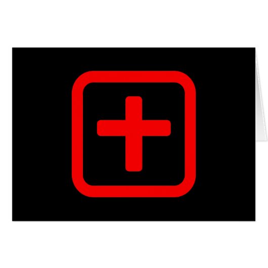 Japanische Nummer zehn 十 【Ju】 Kanji Card (Vorderseite (Horizontal))