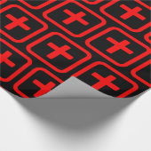 Japanische Nummer zehn 十 【Ju】 Kanji Geschenkpapier (Ecke)