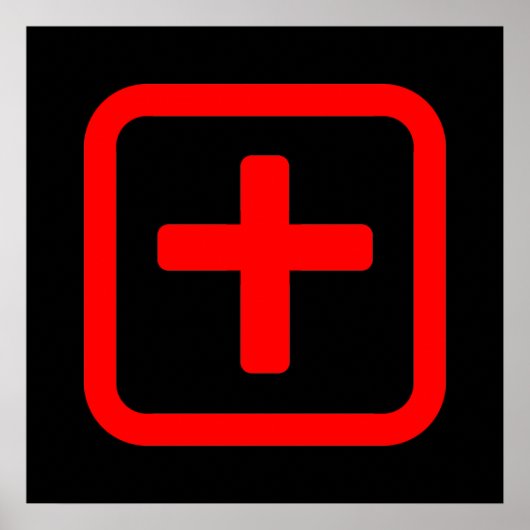 Japanische Nummer zehn 十 【Ju】 Kanji Poster (Vorne)