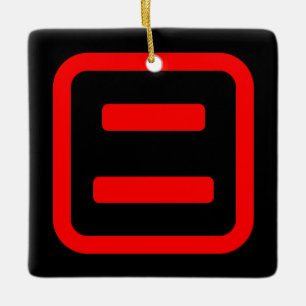 Japanische Nummer Zwei 二 【Ni】 Kanji Keramikornament