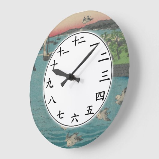 Japanische Nummern Uhren Sea Bird Sunset (Winkel)