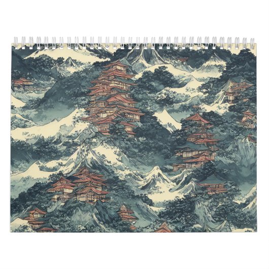 Japanische Ölmalerei Kalender (Titelbild)