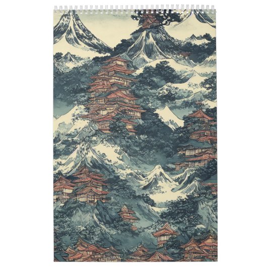 Japanische Ölmalerei Kalender (Titelbild)