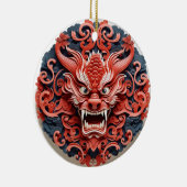 Japanische Oni-Keramik-Ornament Keramik Ornament (Rechts)