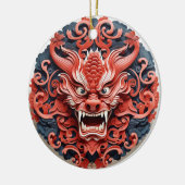Japanische Oni-Keramik-Ornament Keramik Ornament (Links)