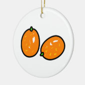 Japanische Orange Keramikornament (Links)