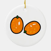 Japanische Orange Keramikornament (Hinten)