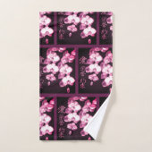 Japanische Orchideen Badhandtuch Set (Handtuch)