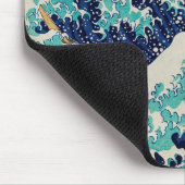 Japanische Ozeanwellen Ästhetische Strandwaves Äst Mousepad (Ecke)