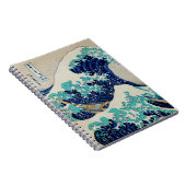 Japanische Ozeanwellen Ästhetische Strandwaves Äst Notizblock (Rechte Seite)