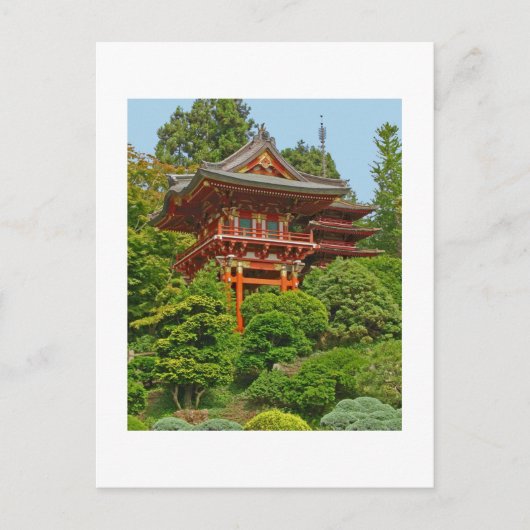Japanische Pagode-Foto-Postkarte Postkarte (Vorderseite)