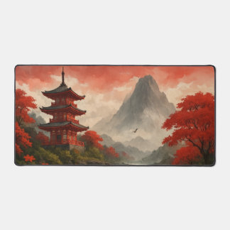 Japanische Pagode Landschaft Schreibtischunterlage