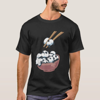 Japanische Panda-Bären Ra-Nudelschale T-Shirt