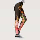 JAPANISCHE PEACOCK PRINT-LEGGINGS LEGGINGS (Rechts)