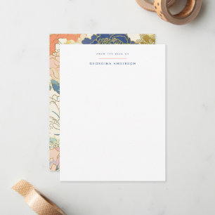 Japanische Peony Personal Stationery Mitteilungskarte