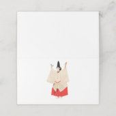 Japanische Performance-Kunst Platzkarte (Außenseite Aufgefaltet)